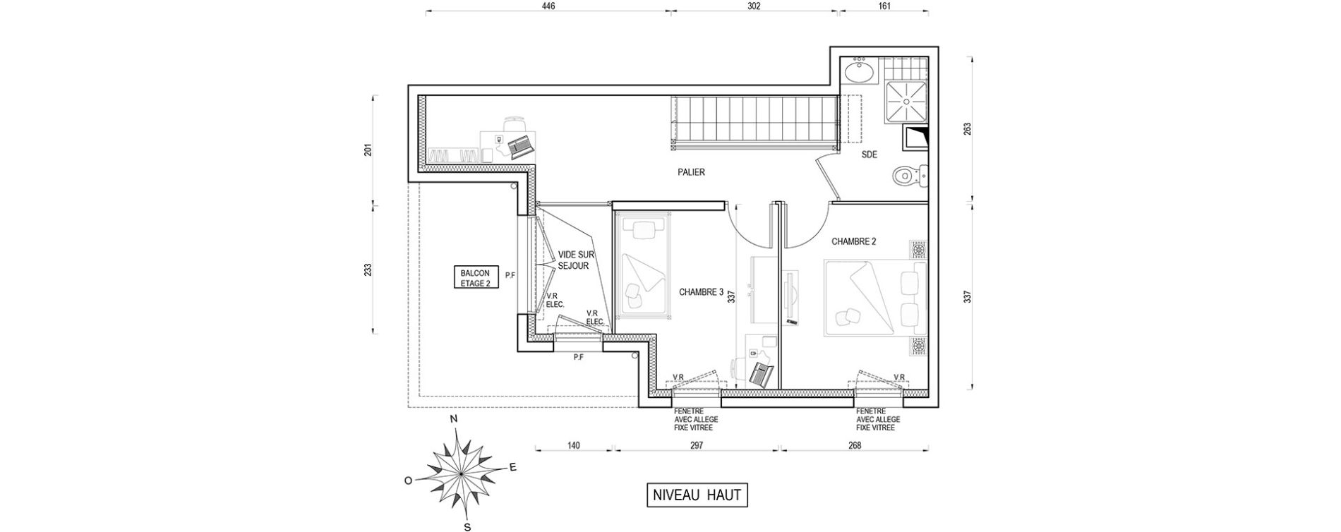Appartement T4 de 85,30 m2 &agrave; Poissy Maurice-clerc