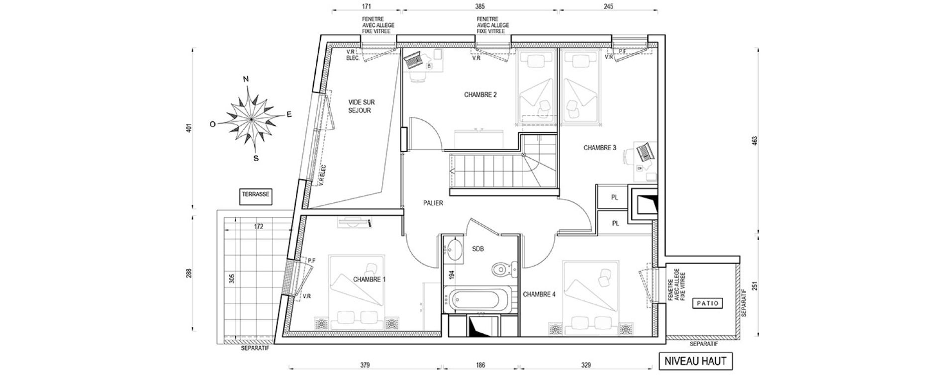Appartement T5 de 99,90 m2 &agrave; Poissy Maurice-clerc