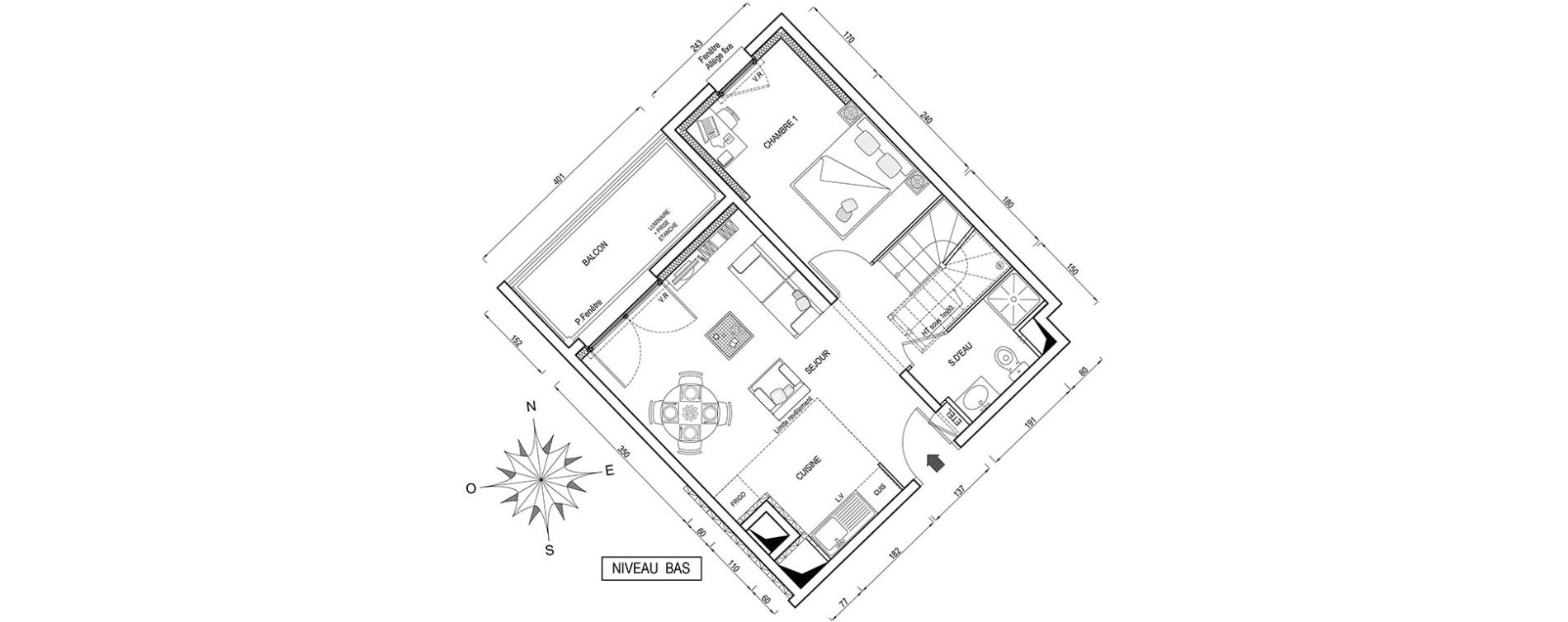 Appartement T4 de 75,00 m2 &agrave; Poissy Maurice-clerc