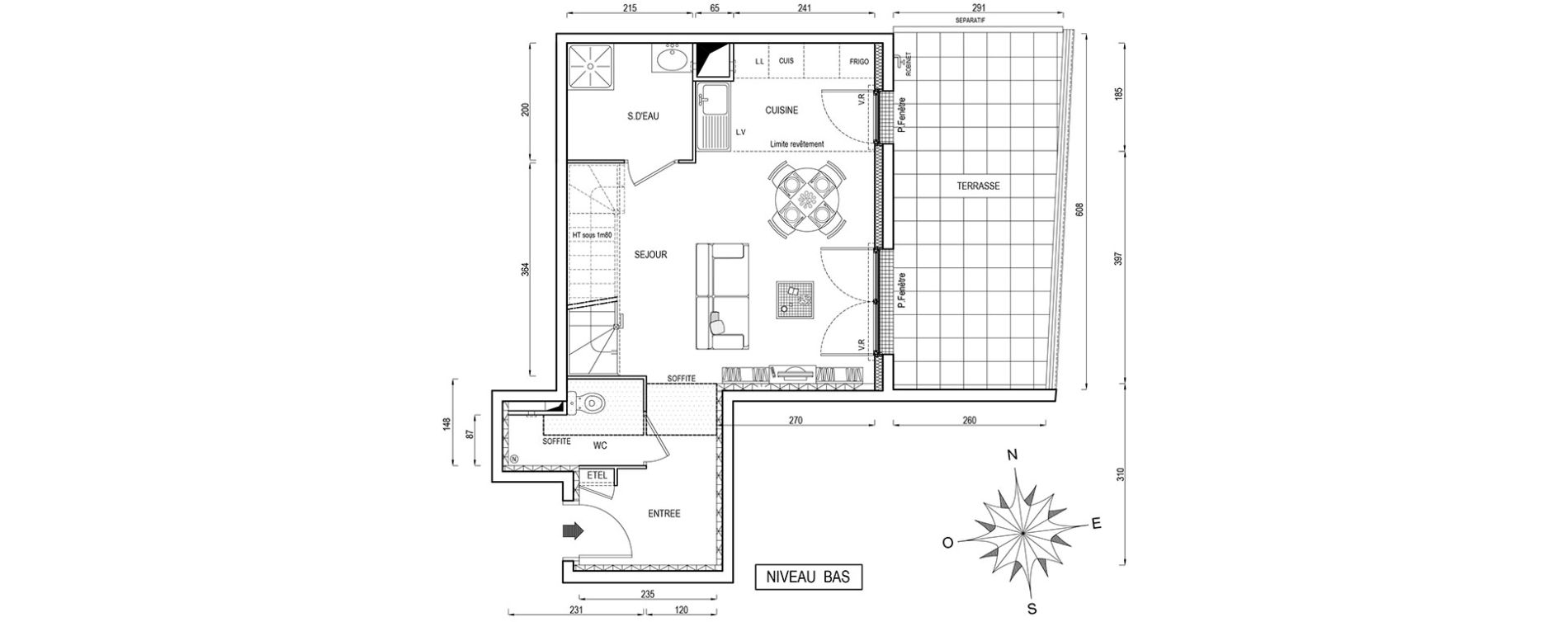 Appartement T3 de 62,60 m2 &agrave; Poissy Maurice-clerc