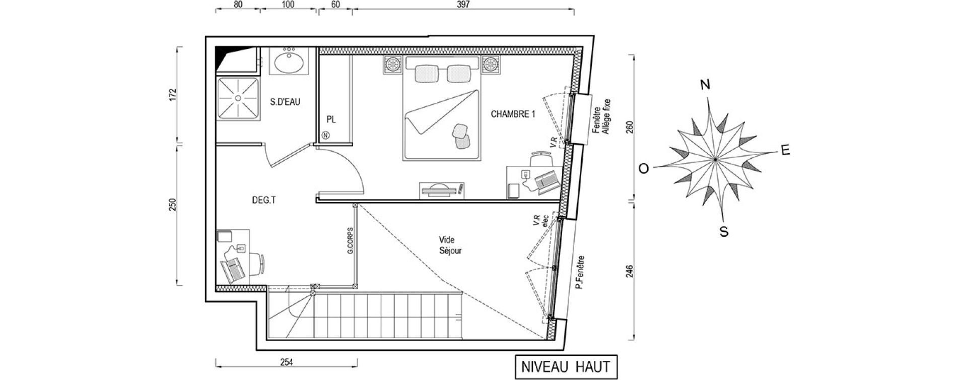 Appartement T2 de 51,40 m2 &agrave; Poissy Maurice-clerc
