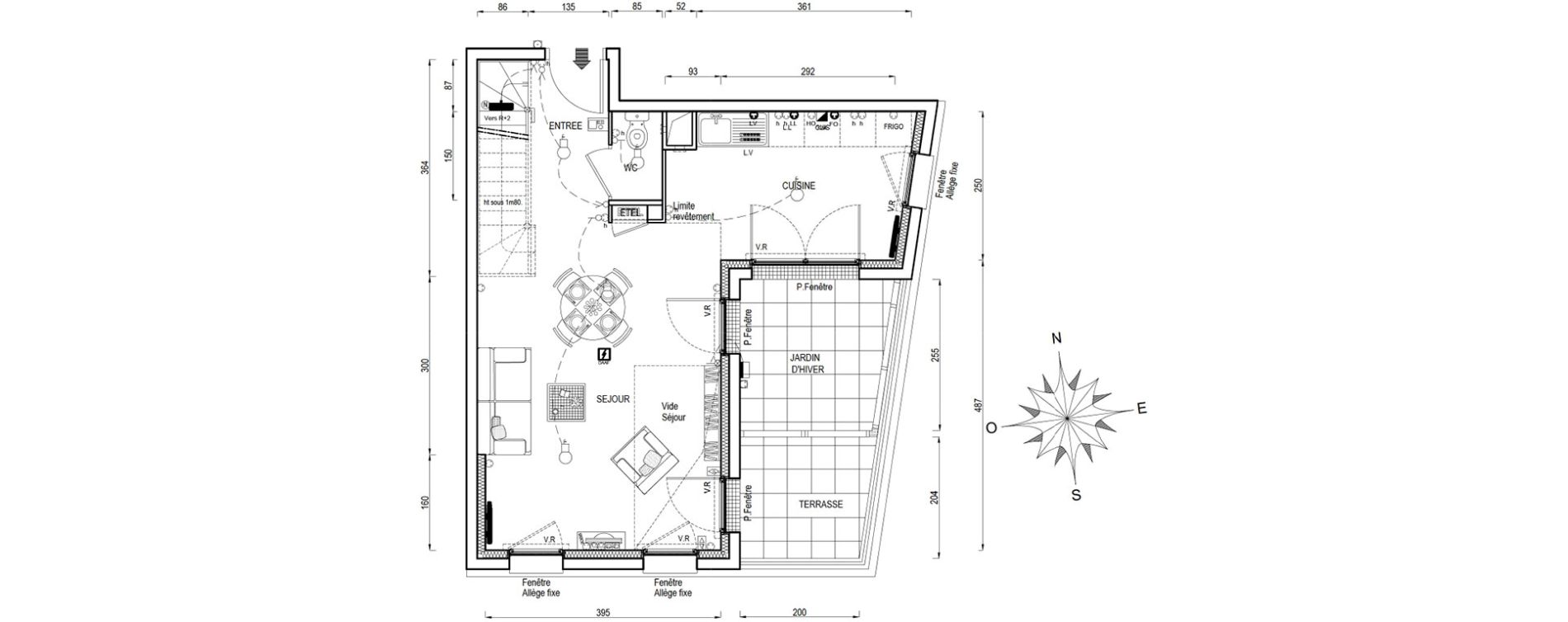 Duplex T3 de 67,50 m2 &agrave; Poissy Maurice-clerc