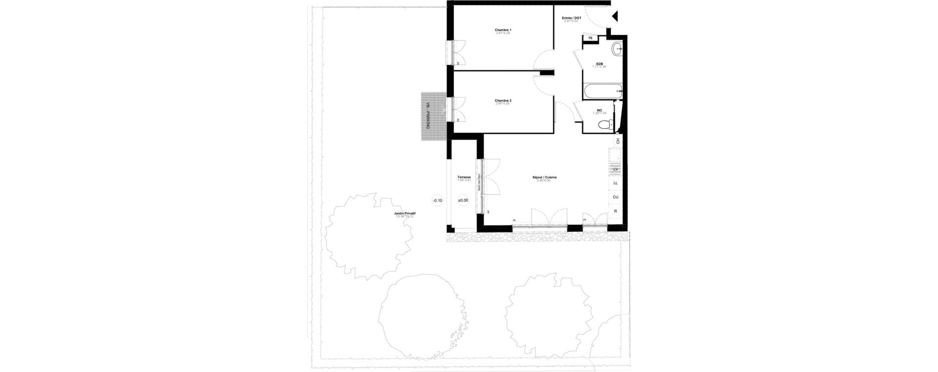 Appartement T3 de 60,99 m2 &agrave; Poissy Saint-barth&eacute;lemy - corneille