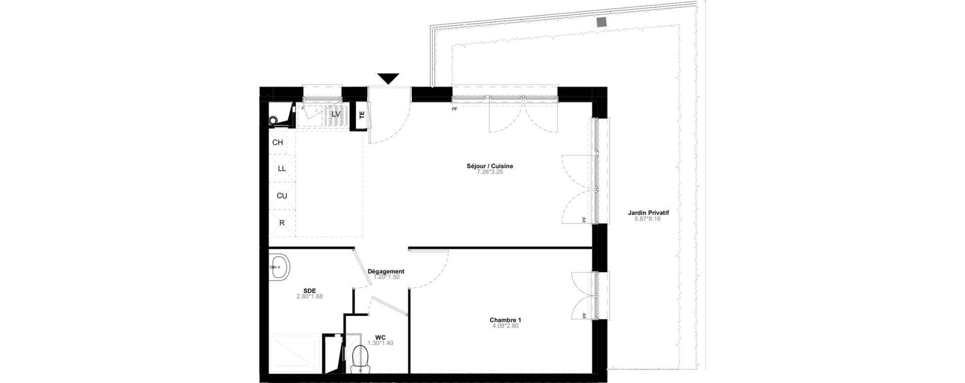 Appartement T2 de 42,55 m2 &agrave; Poissy Saint-barth&eacute;lemy - corneille