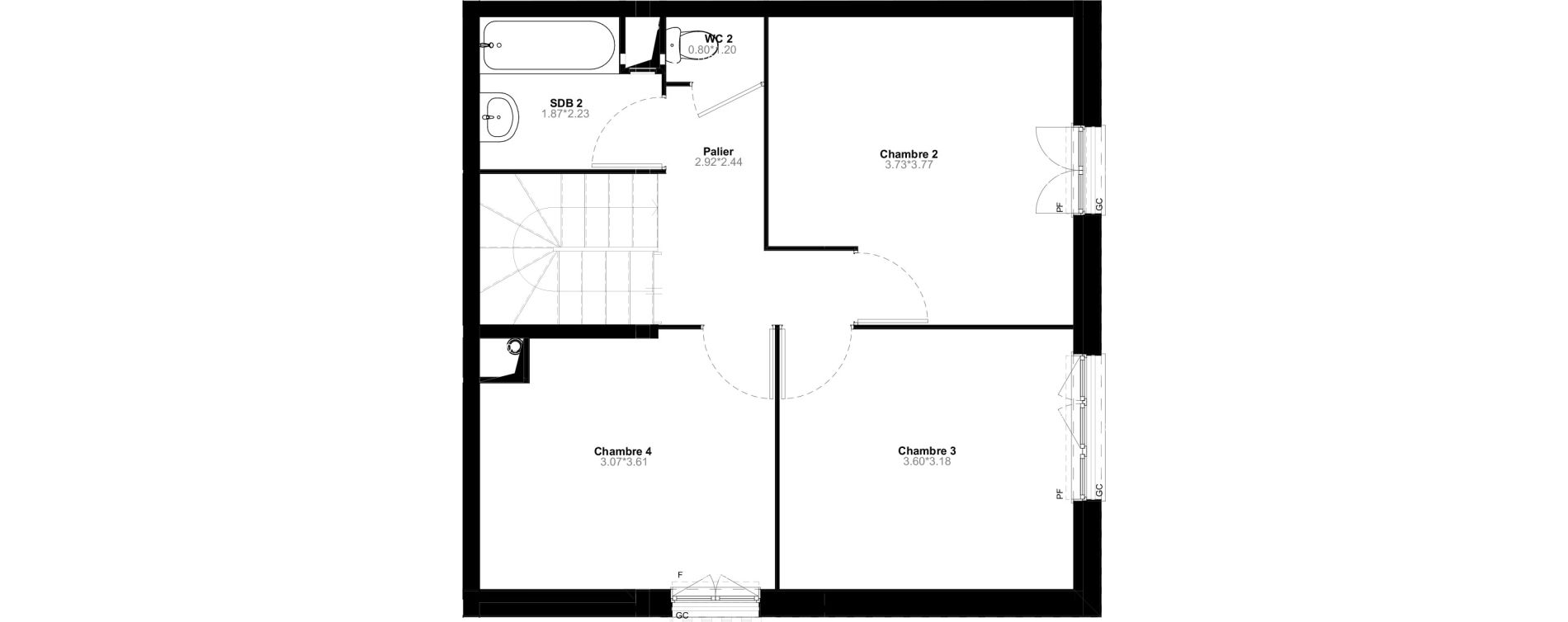 Duplex T5 de 90,80 m2 &agrave; Poissy Saint-barth&eacute;lemy - corneille