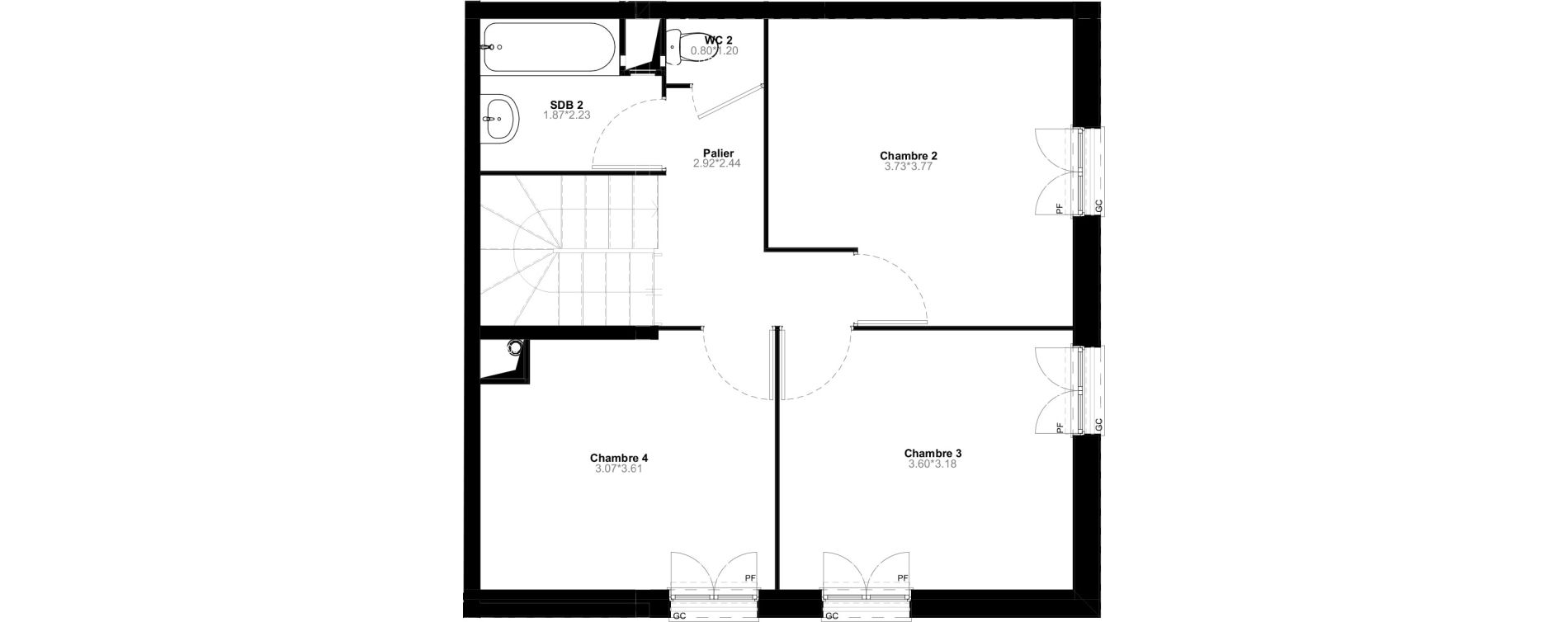 Duplex T5 de 90,80 m2 &agrave; Poissy Saint-barth&eacute;lemy - corneille