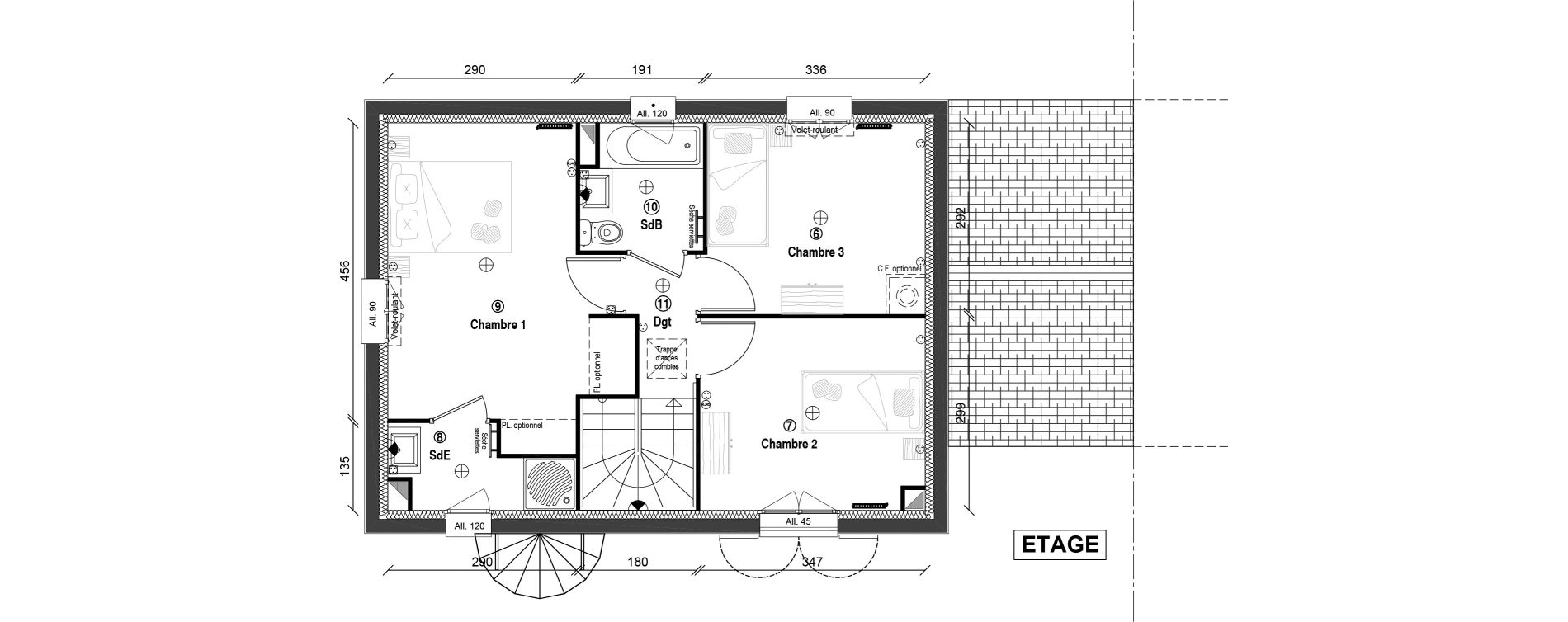 Maison T5 de 90,10 m2 &agrave; Porcheville Centre