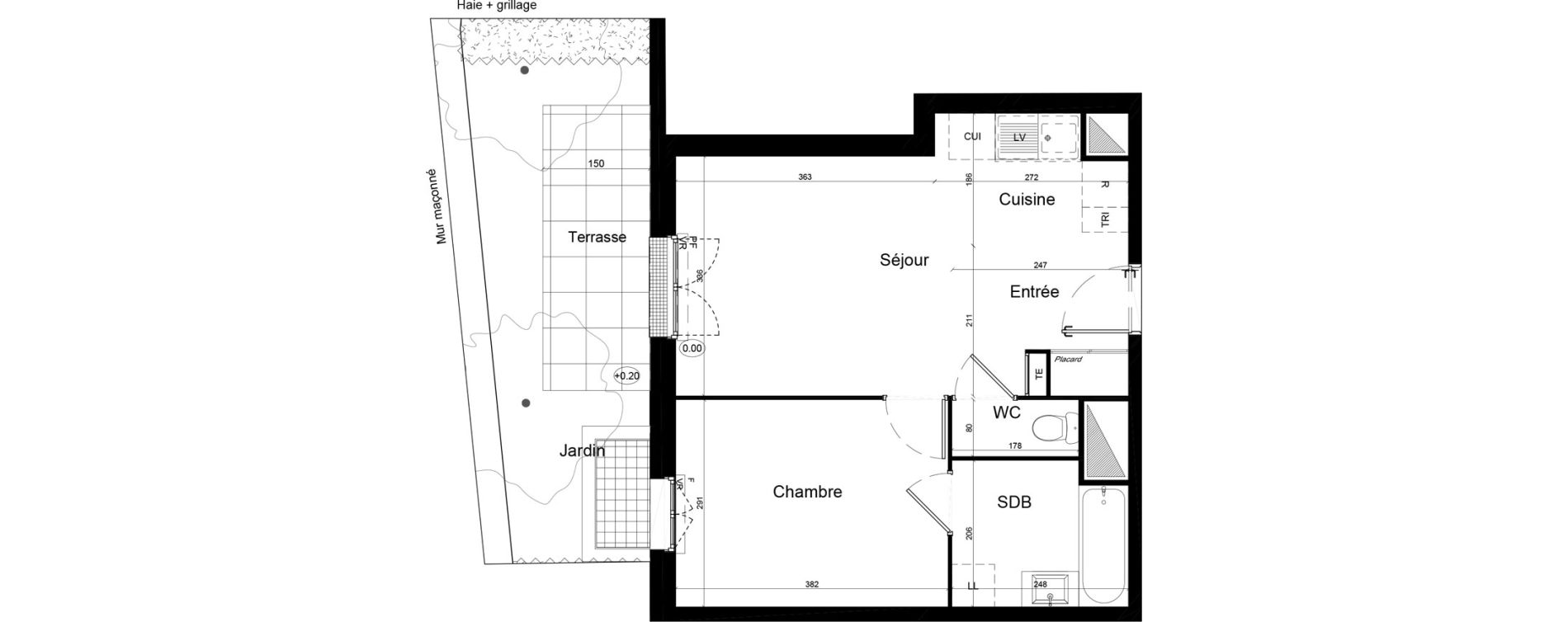 Appartement T2 de 39,72 m2 &agrave; Rosny-Sur-Seine Centre