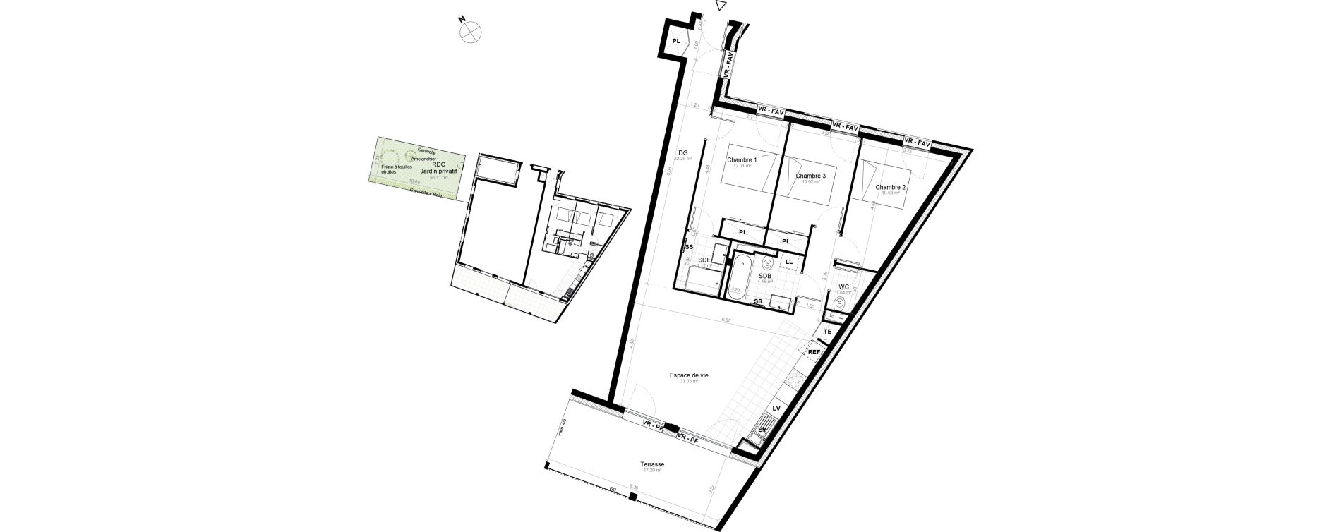 Appartement T4 de 87,46 m2 &agrave; Saint-Cyr-L'&Eacute;cole Charles renard