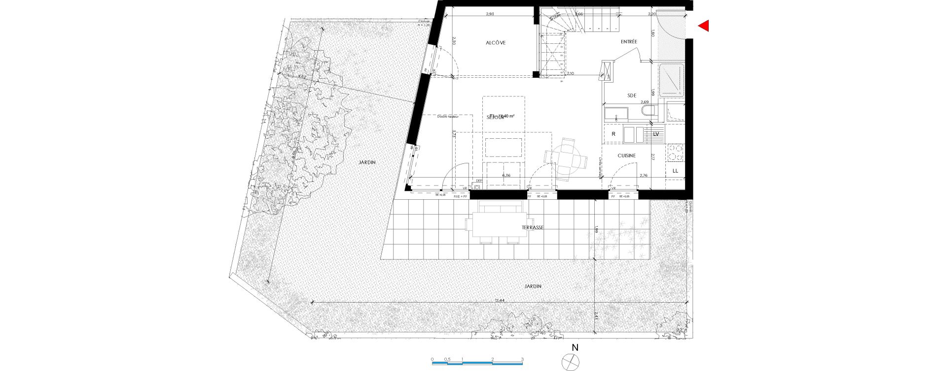 Duplex T3 de 77,41 m2 &agrave; Saint-Germain-En-Laye Pontel-schnapper