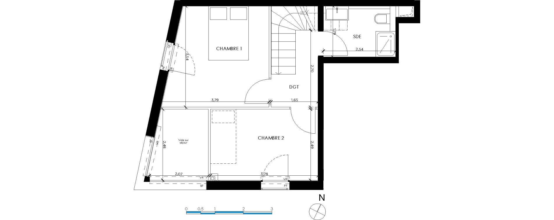 Duplex T3 de 77,41 m2 &agrave; Saint-Germain-En-Laye Pontel-schnapper