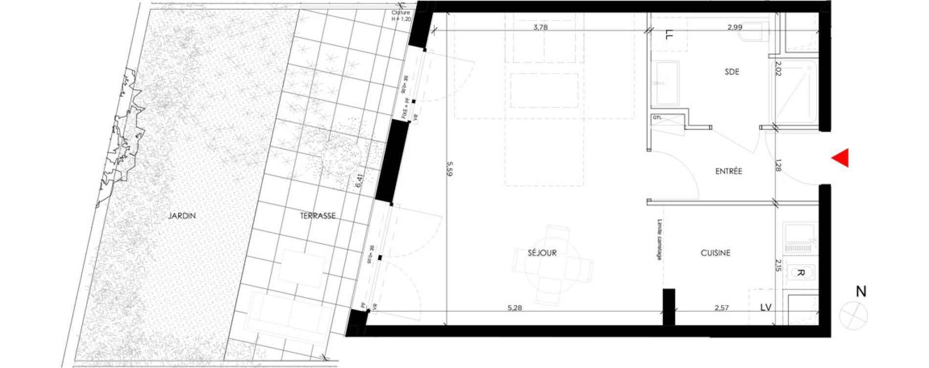 Appartement T1 de 39,63 m2 &agrave; Saint-Germain-En-Laye Pontel-schnapper