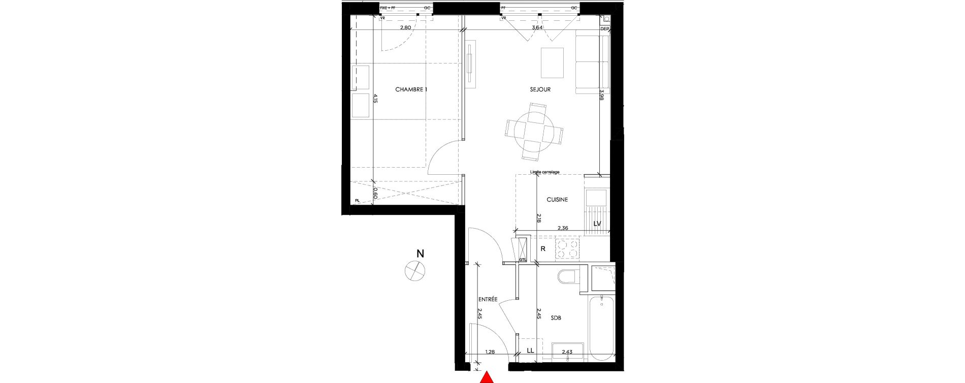 Appartement T2 de 43,95 m2 &agrave; Saint-Germain-En-Laye Pontel-schnapper