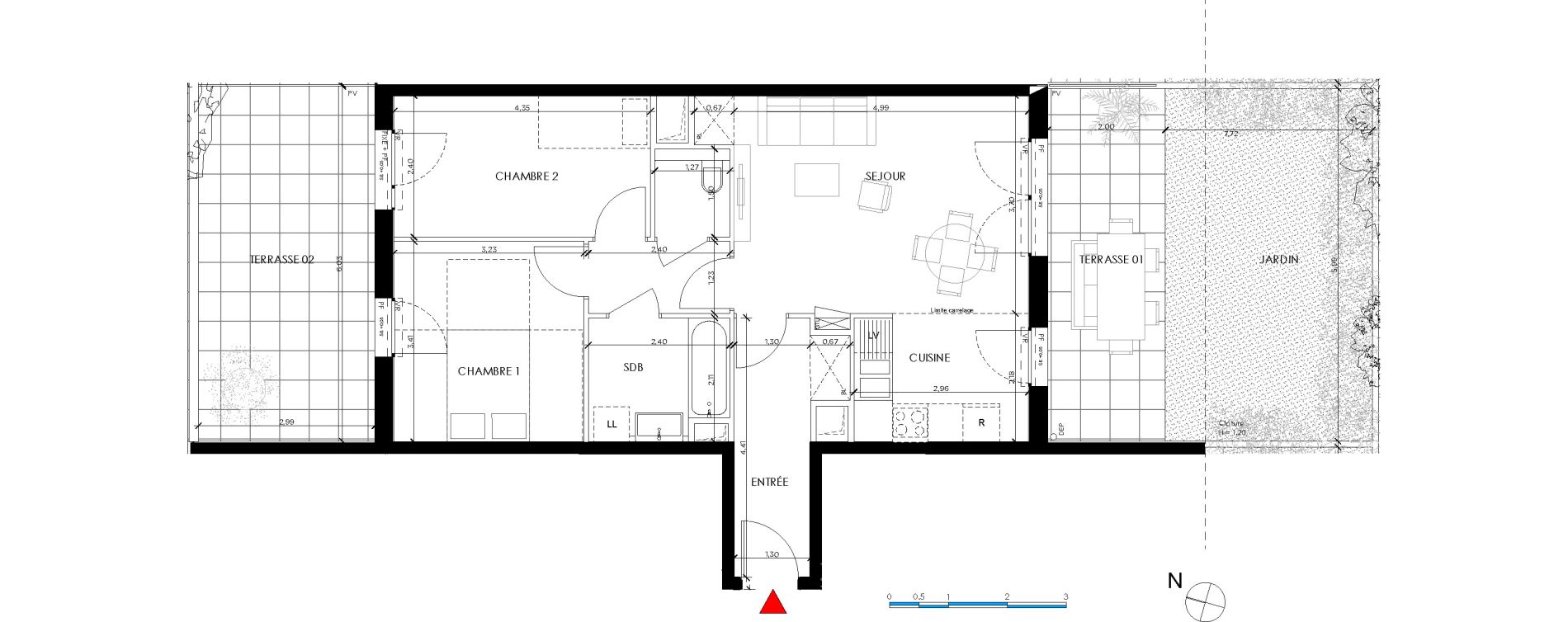 Appartement T3 de 62,98 m2 &agrave; Saint-Germain-En-Laye Pontel-schnapper