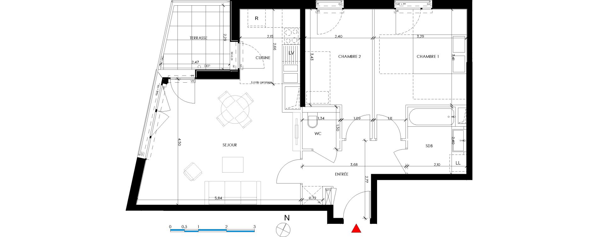 Appartement T3 de 64,52 m2 &agrave; Saint-Germain-En-Laye Pontel-schnapper