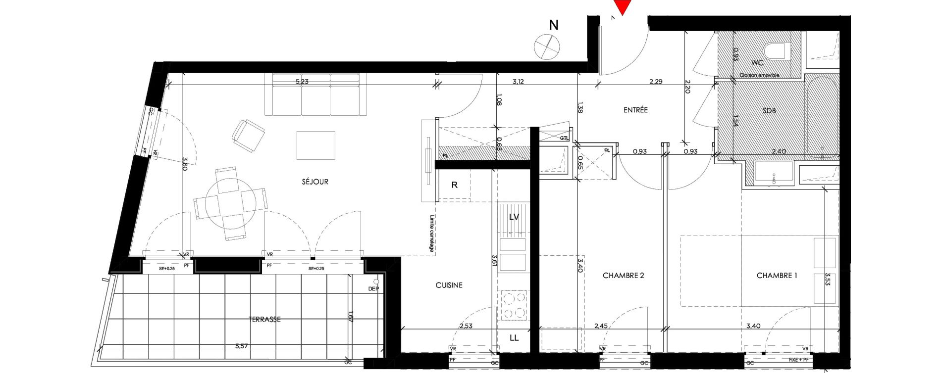 Appartement T3 de 65,18 m2 &agrave; Saint-Germain-En-Laye Pontel-schnapper