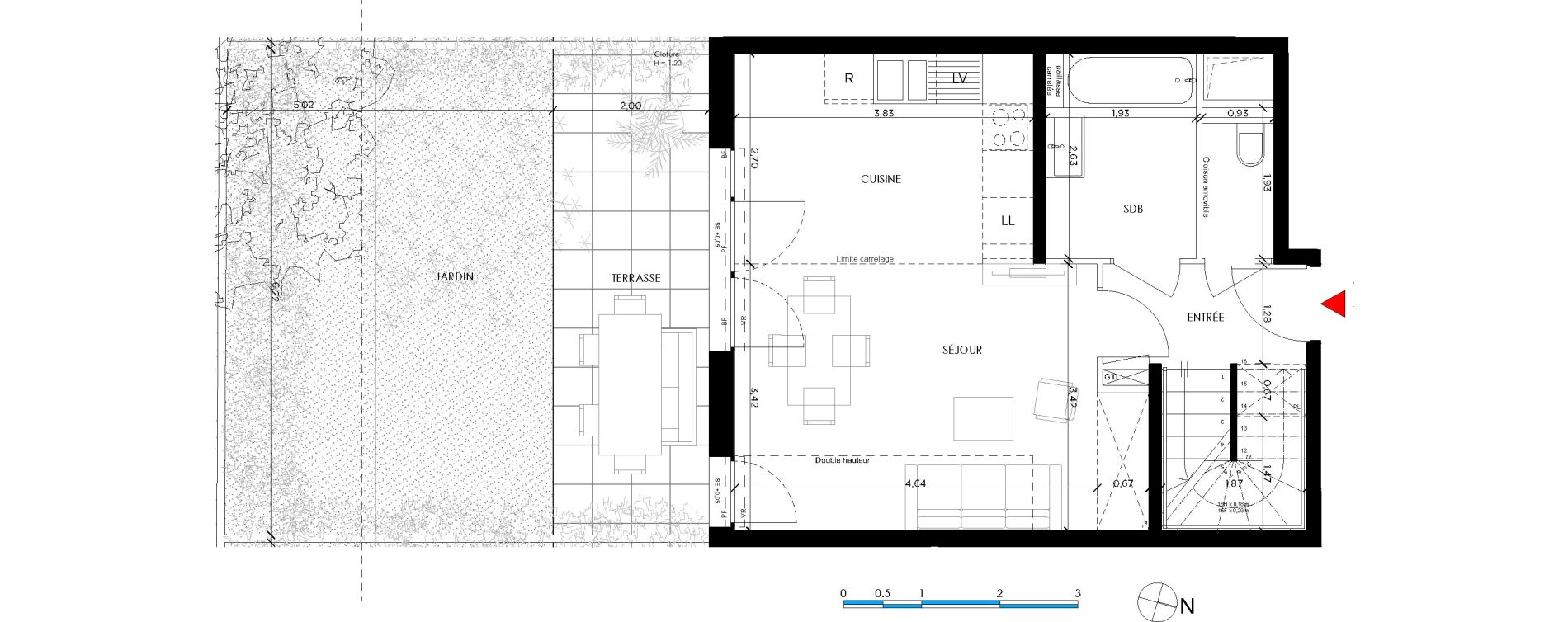 Duplex T3 de 72,64 m2 &agrave; Saint-Germain-En-Laye Pontel-schnapper