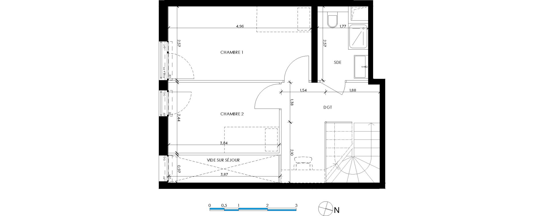 Duplex T3 de 72,64 m2 &agrave; Saint-Germain-En-Laye Pontel-schnapper