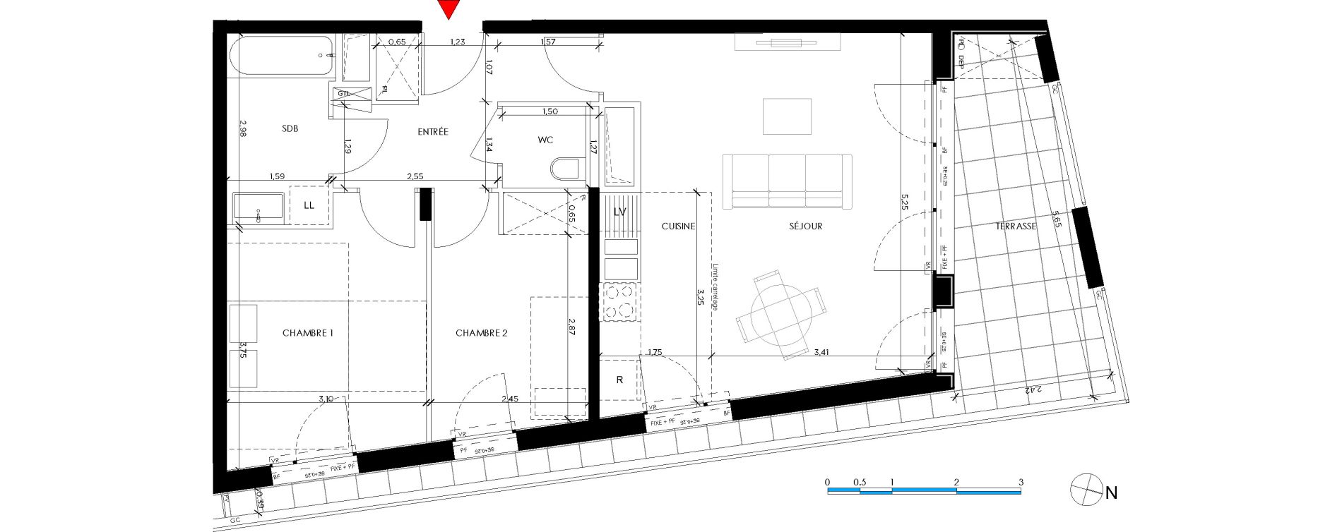 Appartement T3 de 62,45 m2 &agrave; Saint-Germain-En-Laye Pontel-schnapper