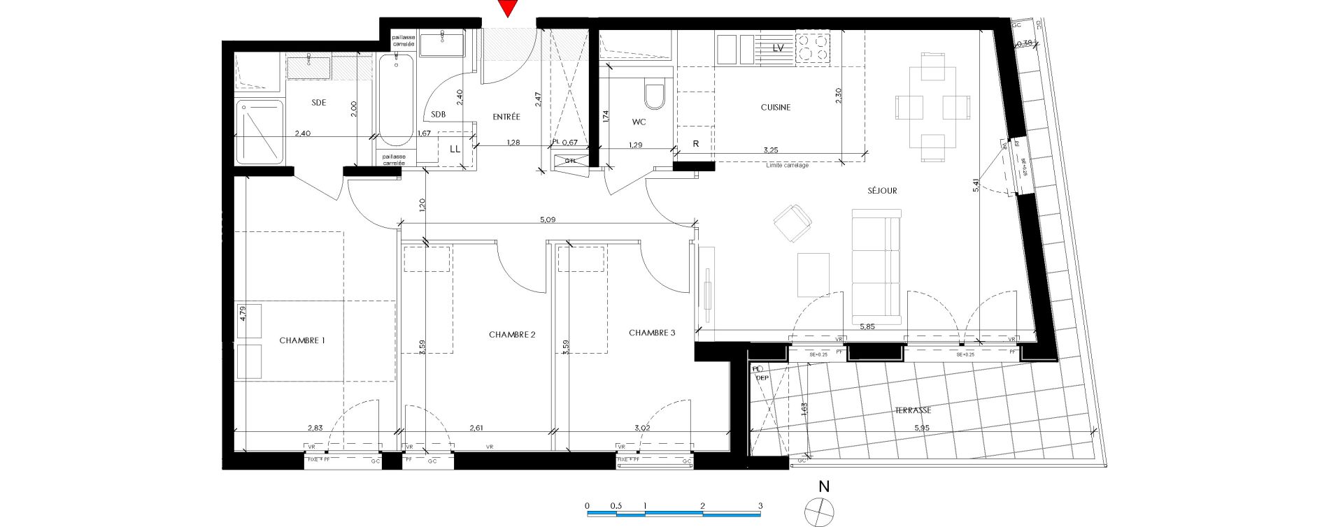 Appartement T4 de 83,82 m2 &agrave; Saint-Germain-En-Laye Pontel-schnapper