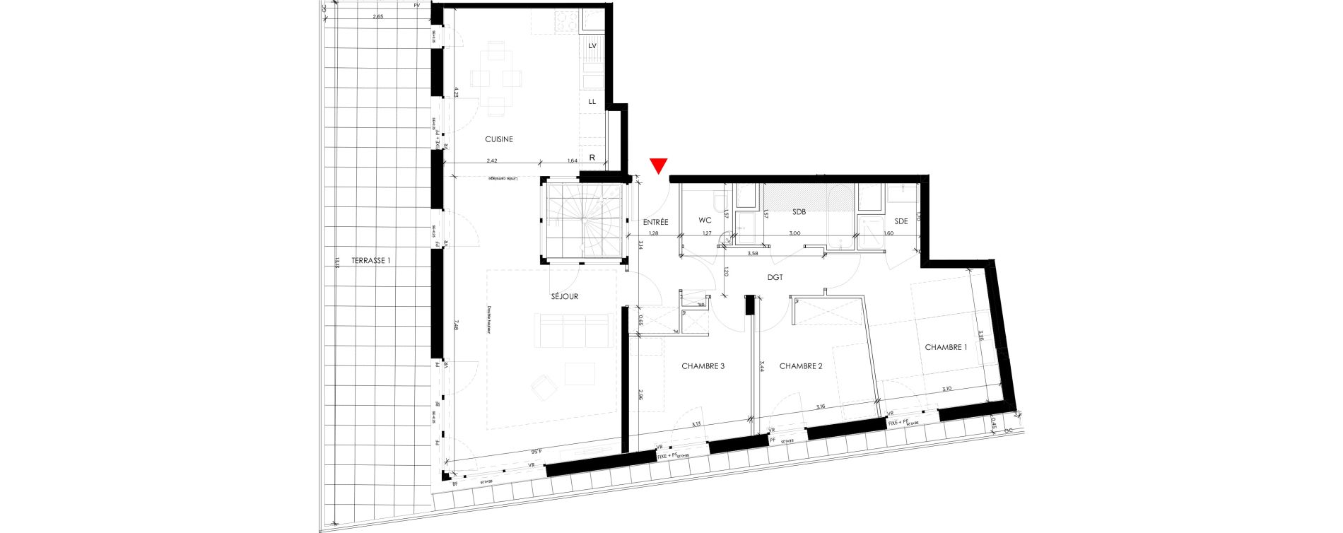 Appartement T4 de 96,38 m2 &agrave; Saint-Germain-En-Laye Pontel-schnapper