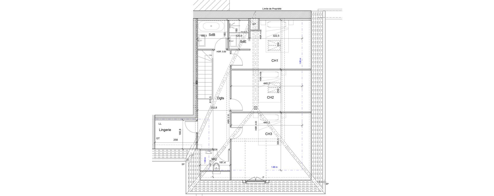 Duplex T4 de 119,70 m2 &agrave; Saint-Germain-En-Laye Coeur de ville