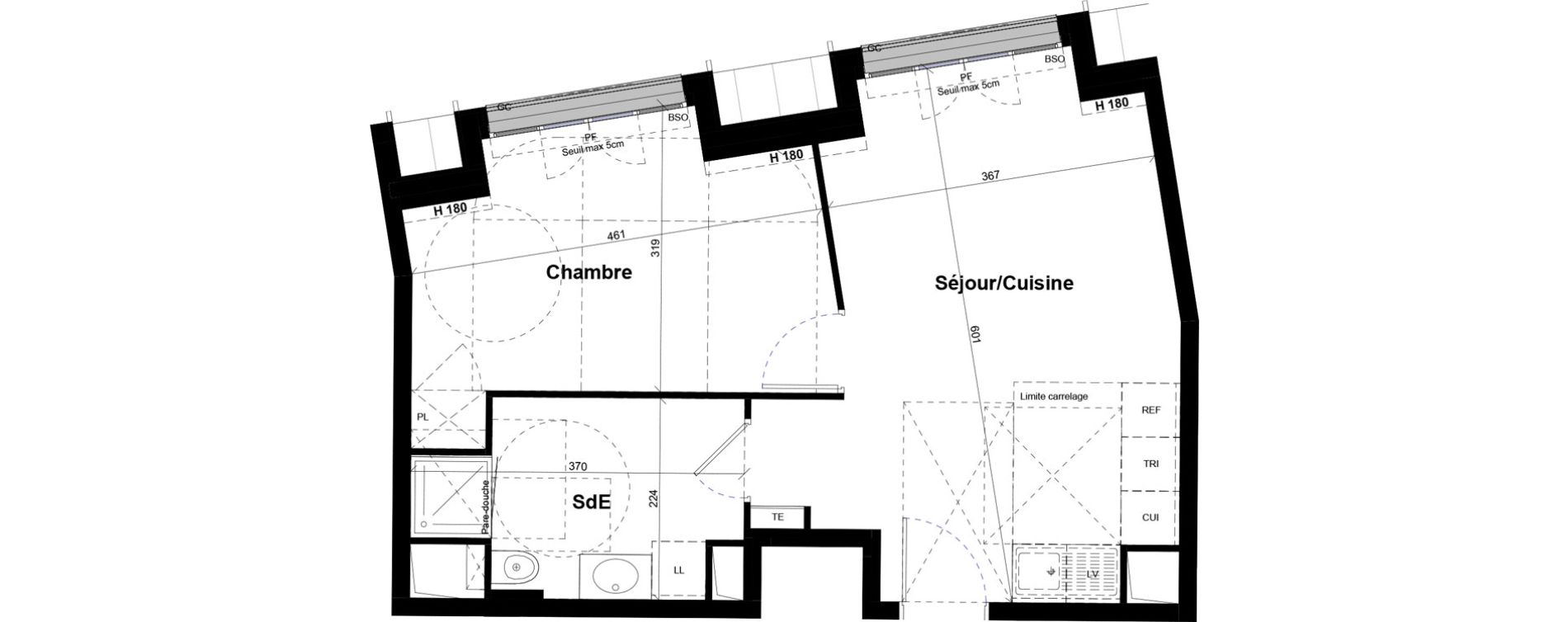 Appartement T2 de 42,40 m2 &agrave; Saint-Germain-En-Laye Centre