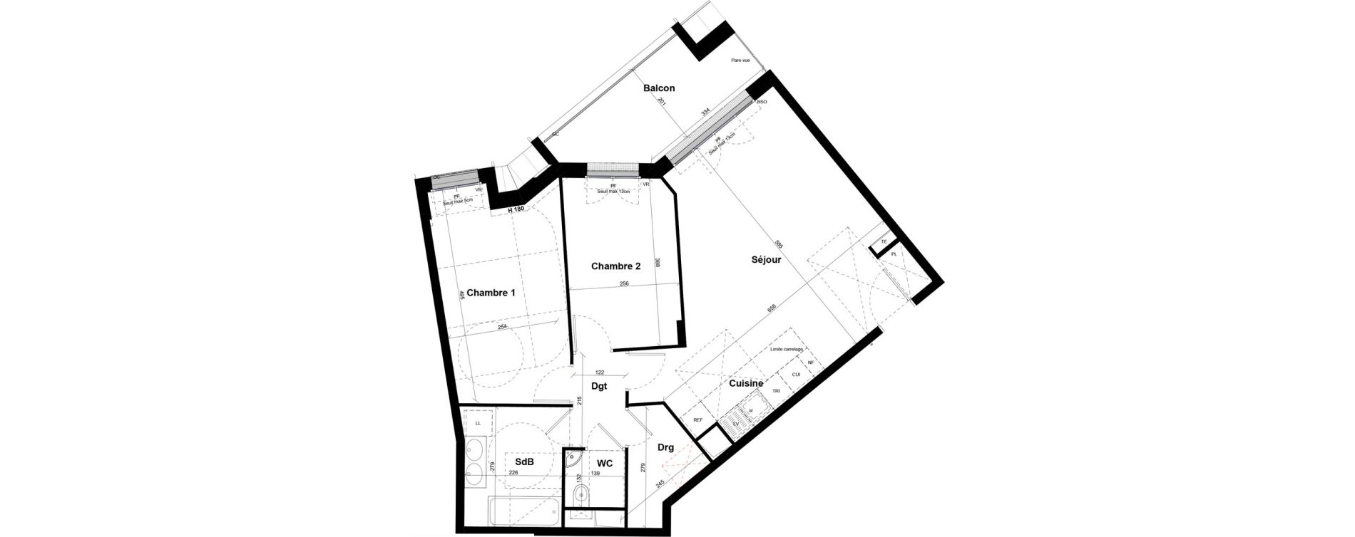 Appartement T3 de 69,31 m2 &agrave; Saint-Germain-En-Laye Centre