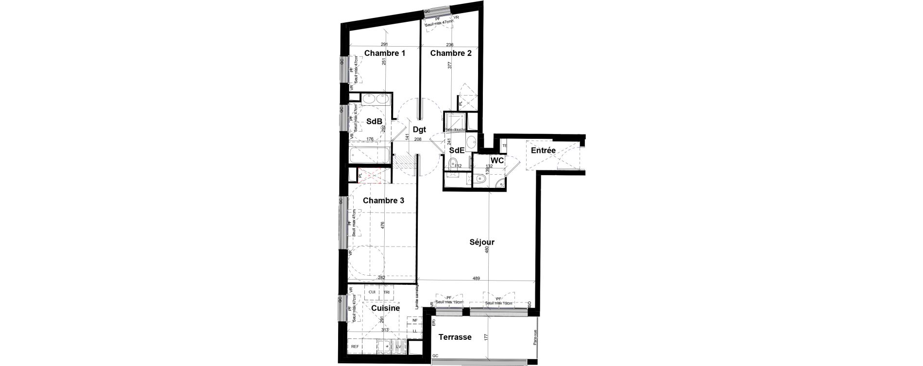 Appartement T4 de 83,22 m2 &agrave; Saint-Germain-En-Laye Centre