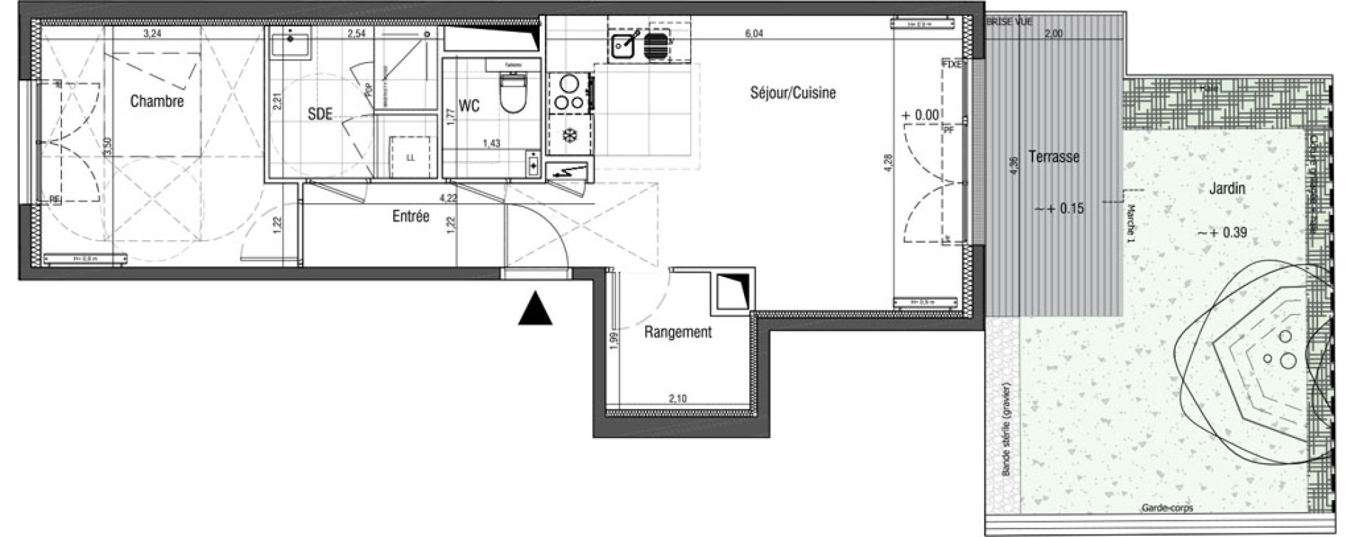 Appartement T2 de 51,20 m2 &agrave; Saint-Germain-En-Laye Centre