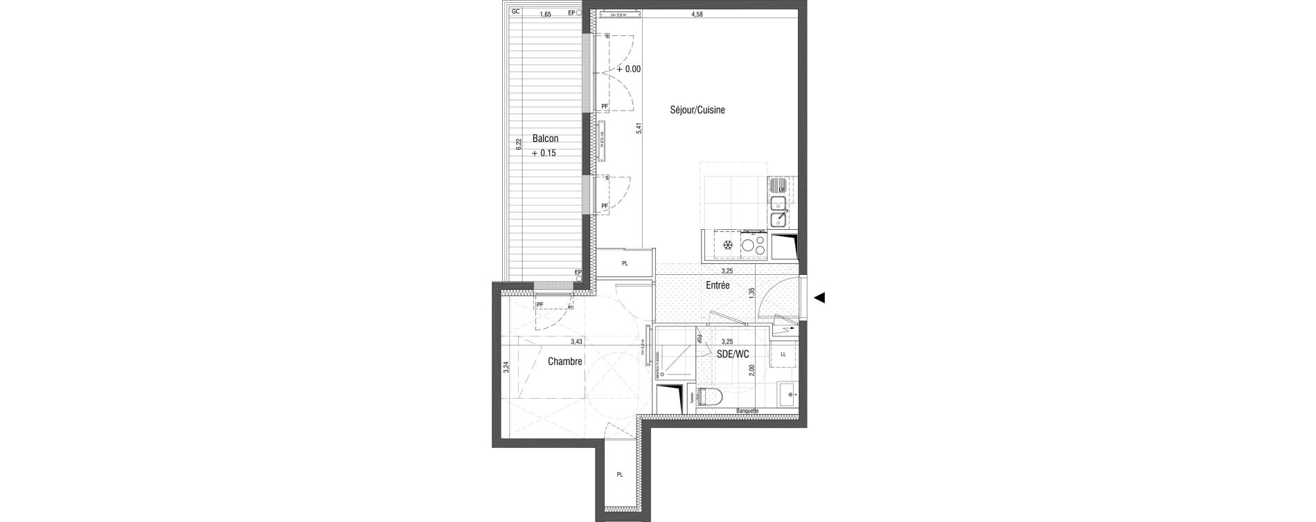 Appartement T2 de 48,60 m2 &agrave; Saint-Germain-En-Laye Centre