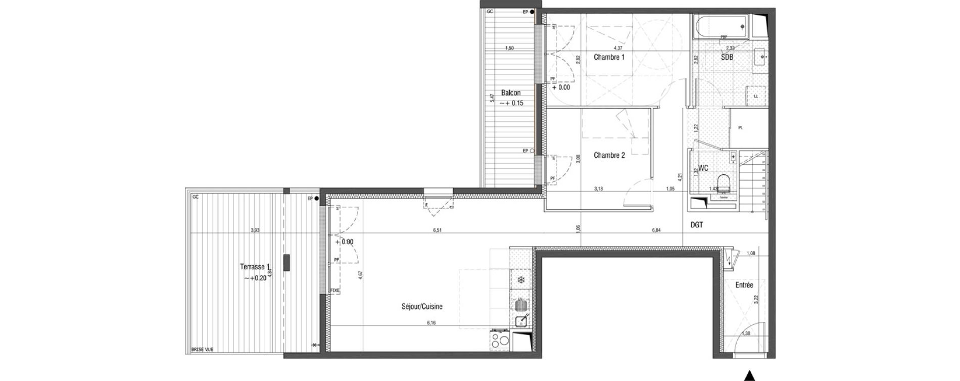 Appartement T3 de 77,80 m2 &agrave; Saint-Germain-En-Laye Centre