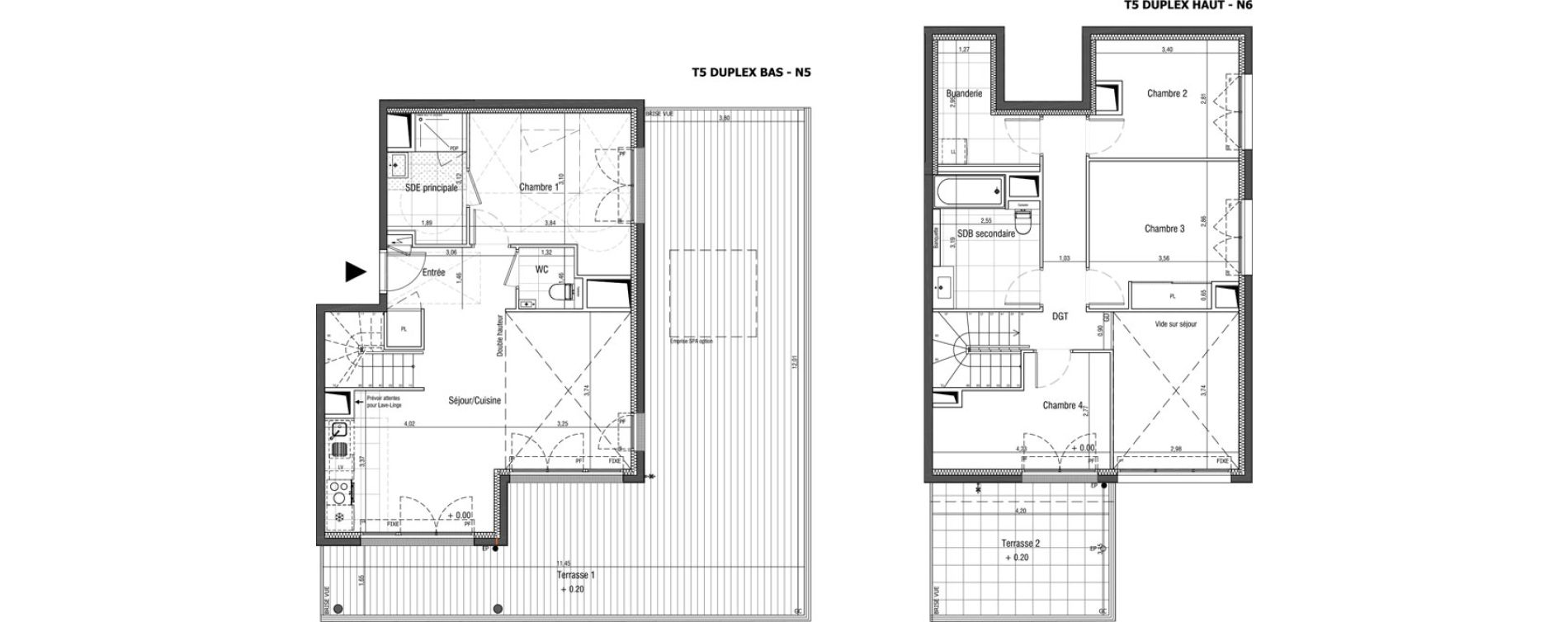 Duplex T5 de 104,00 m2 &agrave; Saint-Germain-En-Laye Centre