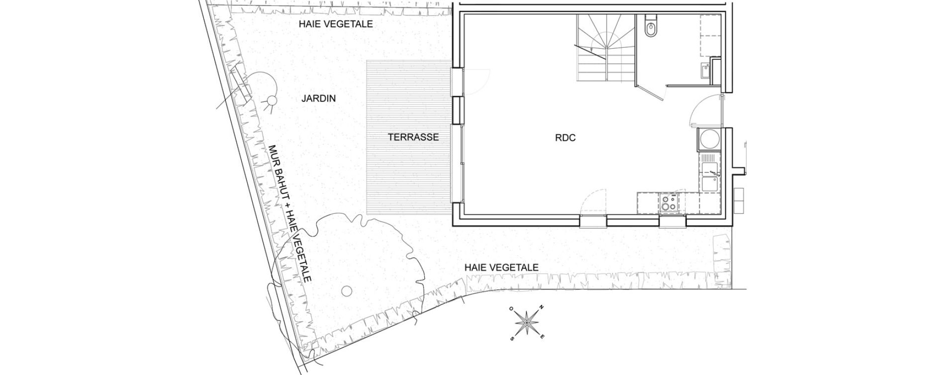 Duplex T4 de 73,40 m2 &agrave; Saint-Hilarion Centre