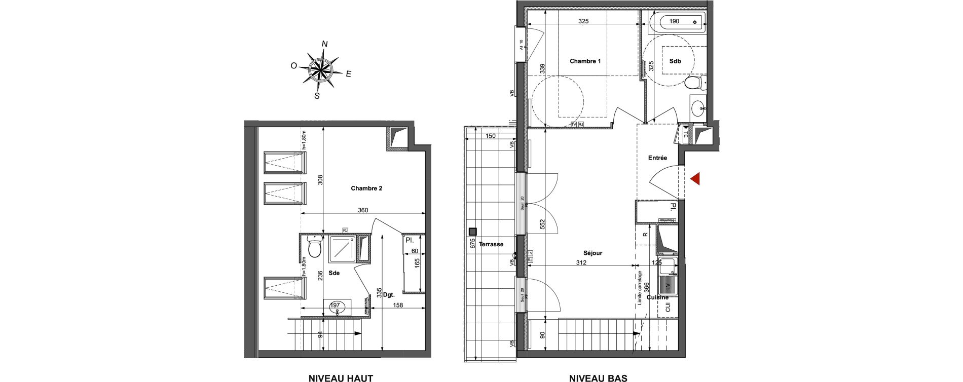 Appartement T3 de 62,28 m2 &agrave; Saint-R&eacute;my-L&egrave;s-Chevreuse Centre