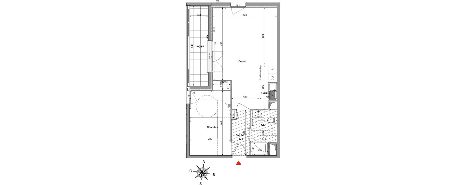Appartement T2 de 49,33 m2 &agrave; Saint-R&eacute;my-L&egrave;s-Chevreuse Centre