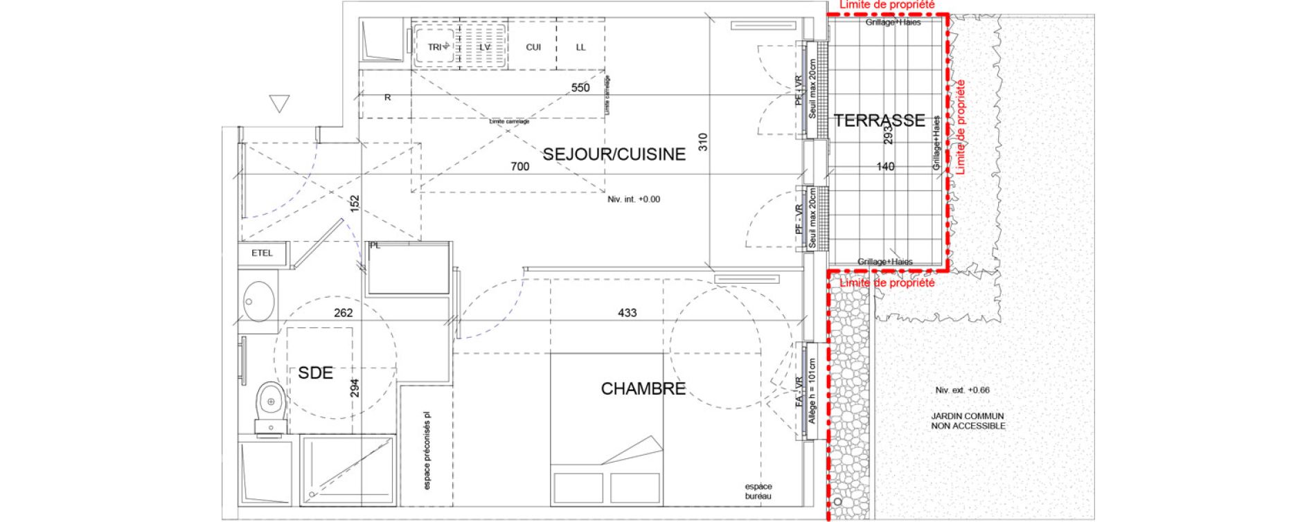 Appartement T2 de 38,27 m2 &agrave; Sartrouville La vaudoire