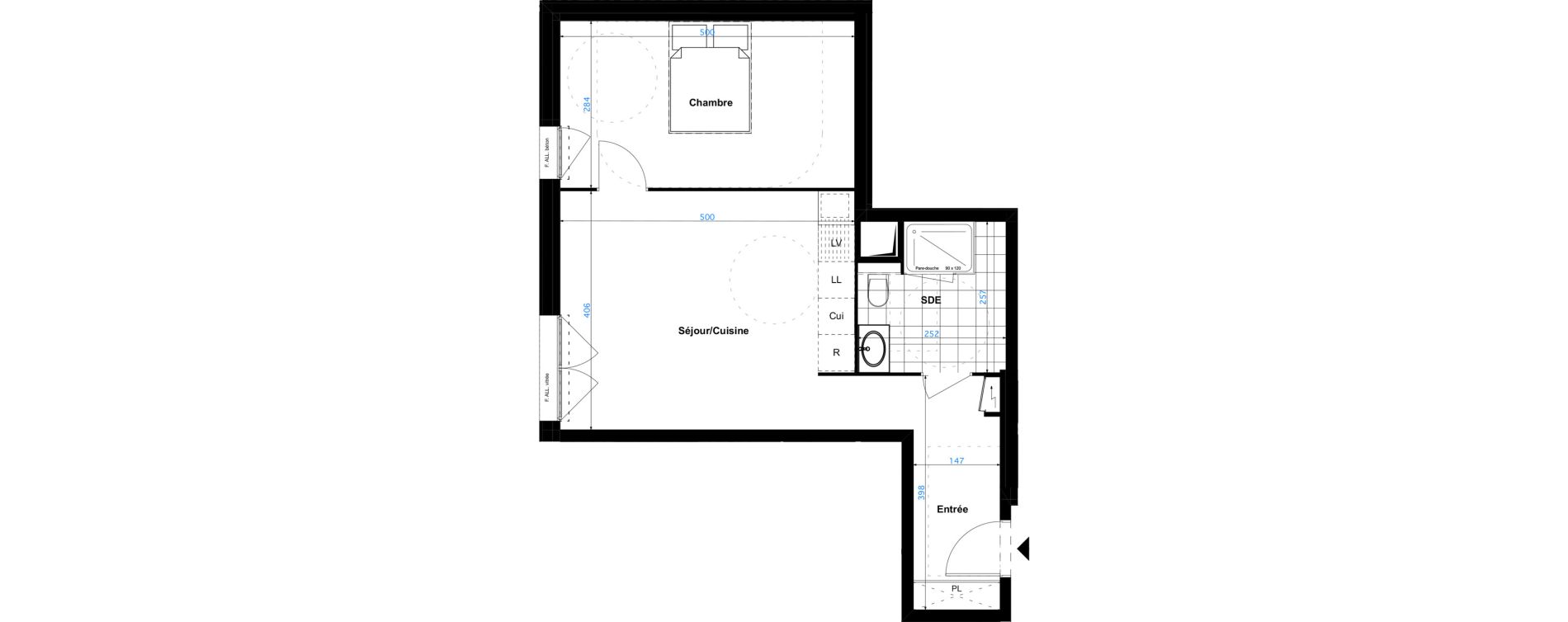 Appartement T2 de 47,00 m2 &agrave; Sartrouville Les champs thibaux