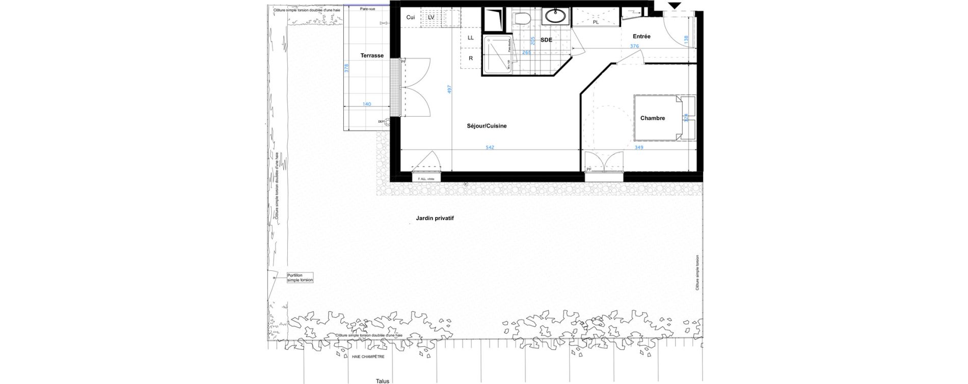 Appartement T2 de 42,60 m2 &agrave; Sartrouville Les champs thibaux