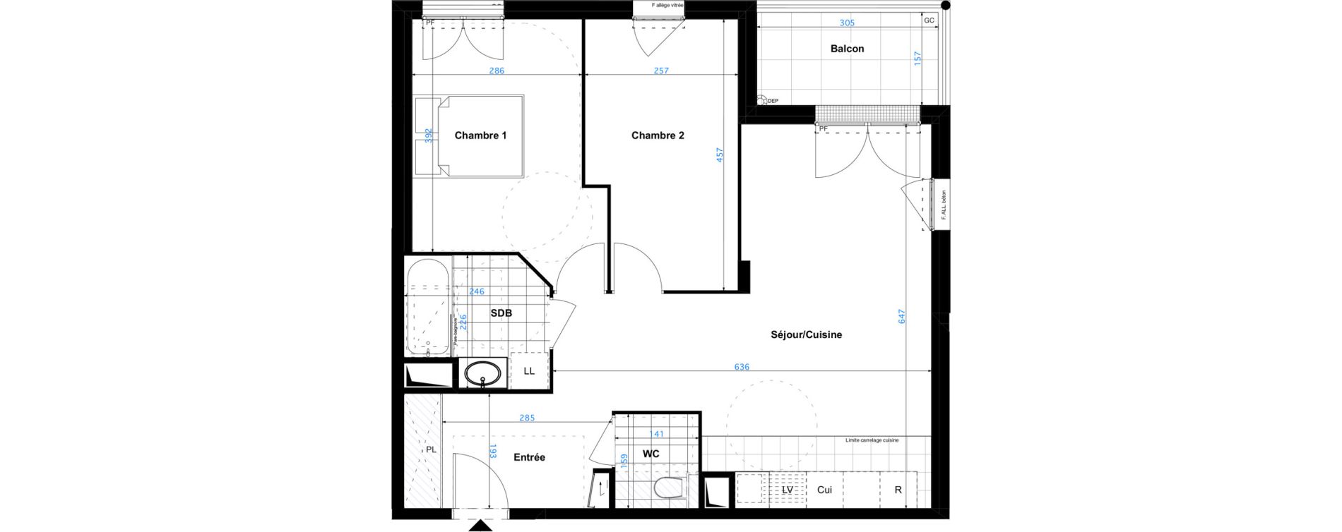 Appartement T3 de 64,45 m2 &agrave; Sartrouville Les champs thibaux