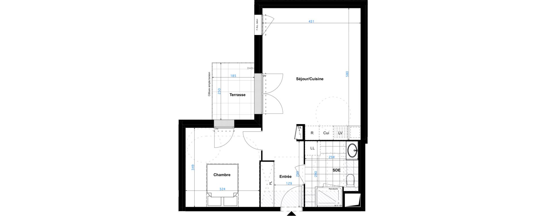 Appartement T2 de 47,90 m2 &agrave; Sartrouville Les champs thibaux