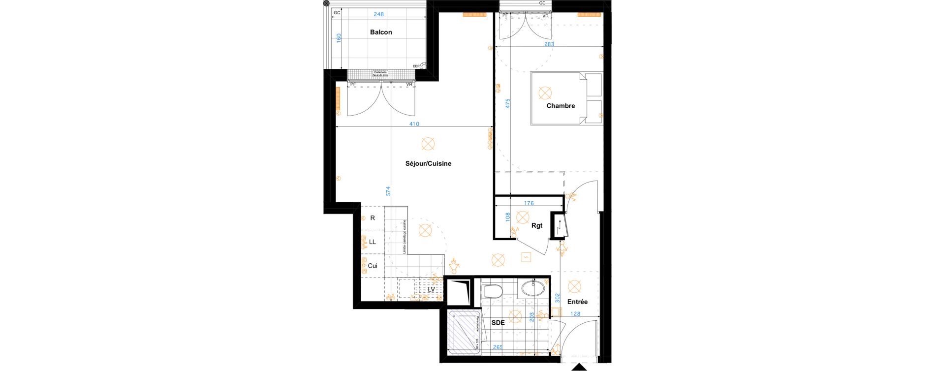 Appartement T2 de 49,80 m2 &agrave; Sartrouville Les champs thibaux