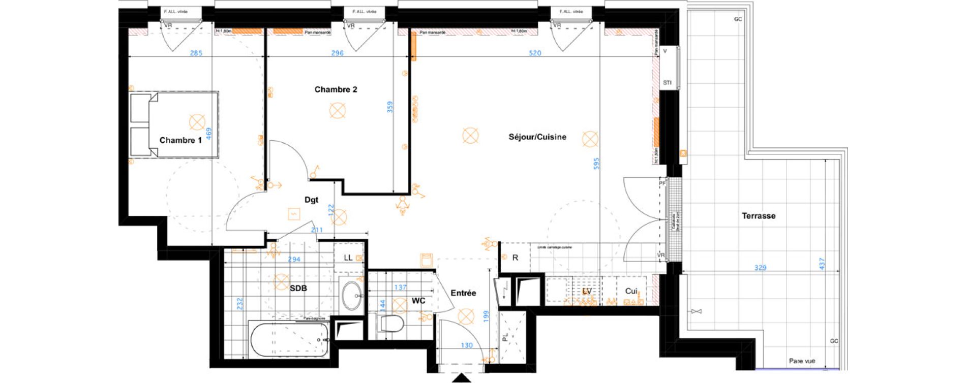 Appartement T3 de 66,60 m2 &agrave; Sartrouville Les champs thibaux