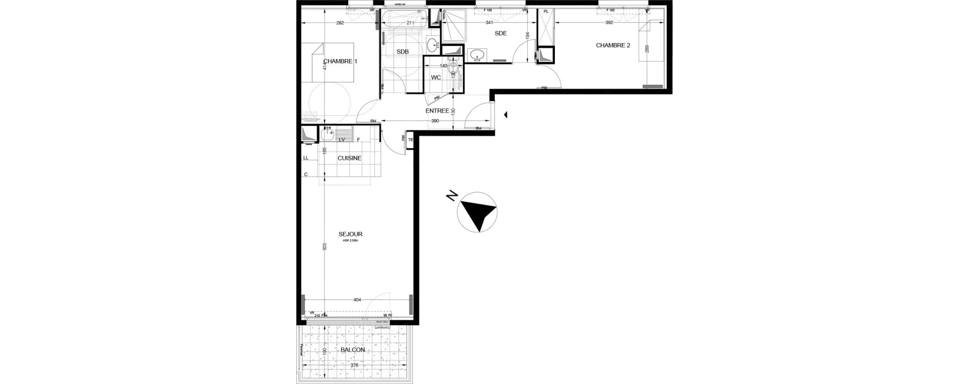 Appartement T3 de 71,37 m2 &agrave; Thiverval-Grignon Centre