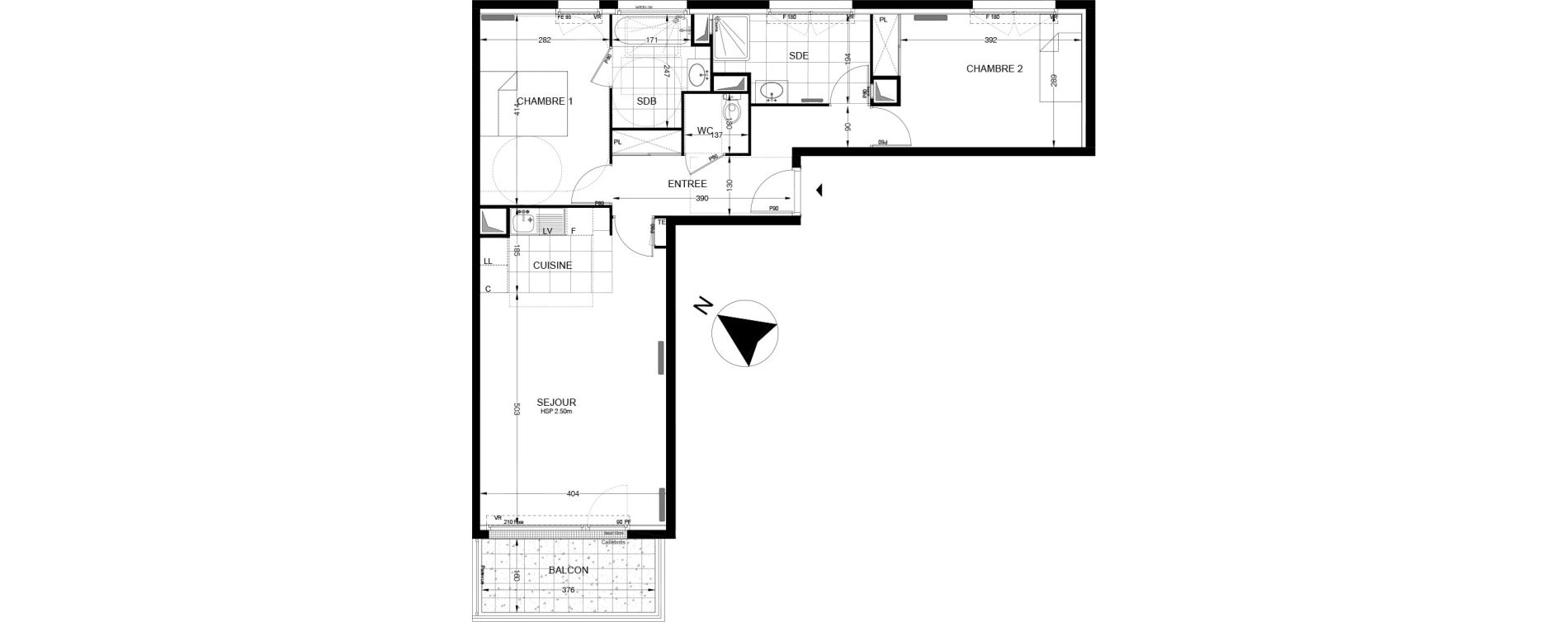 Appartement T3 de 71,97 m2 &agrave; Thiverval-Grignon Centre