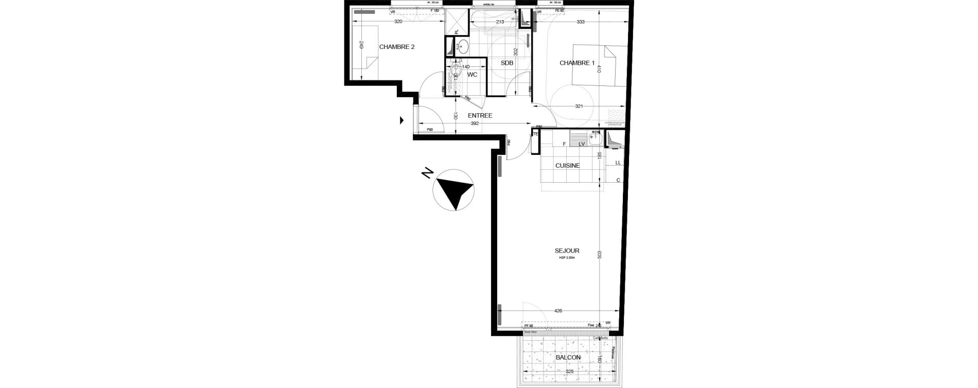 Appartement T3 de 64,35 m2 &agrave; Thiverval-Grignon Centre