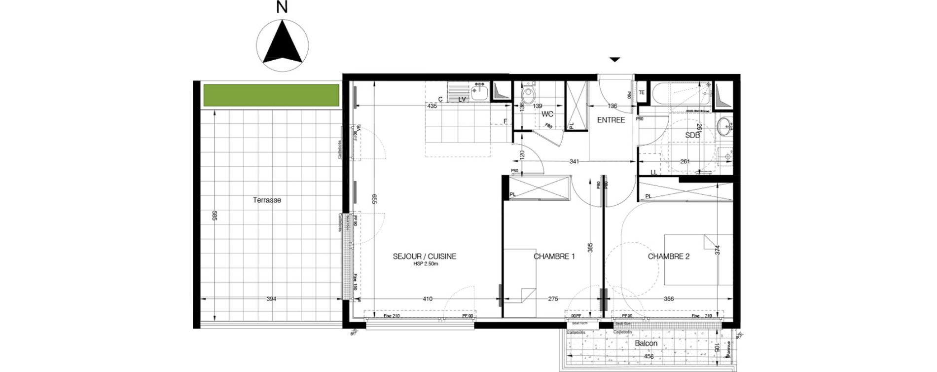 Appartement T3 de 66,24 m2 &agrave; Thiverval-Grignon Centre