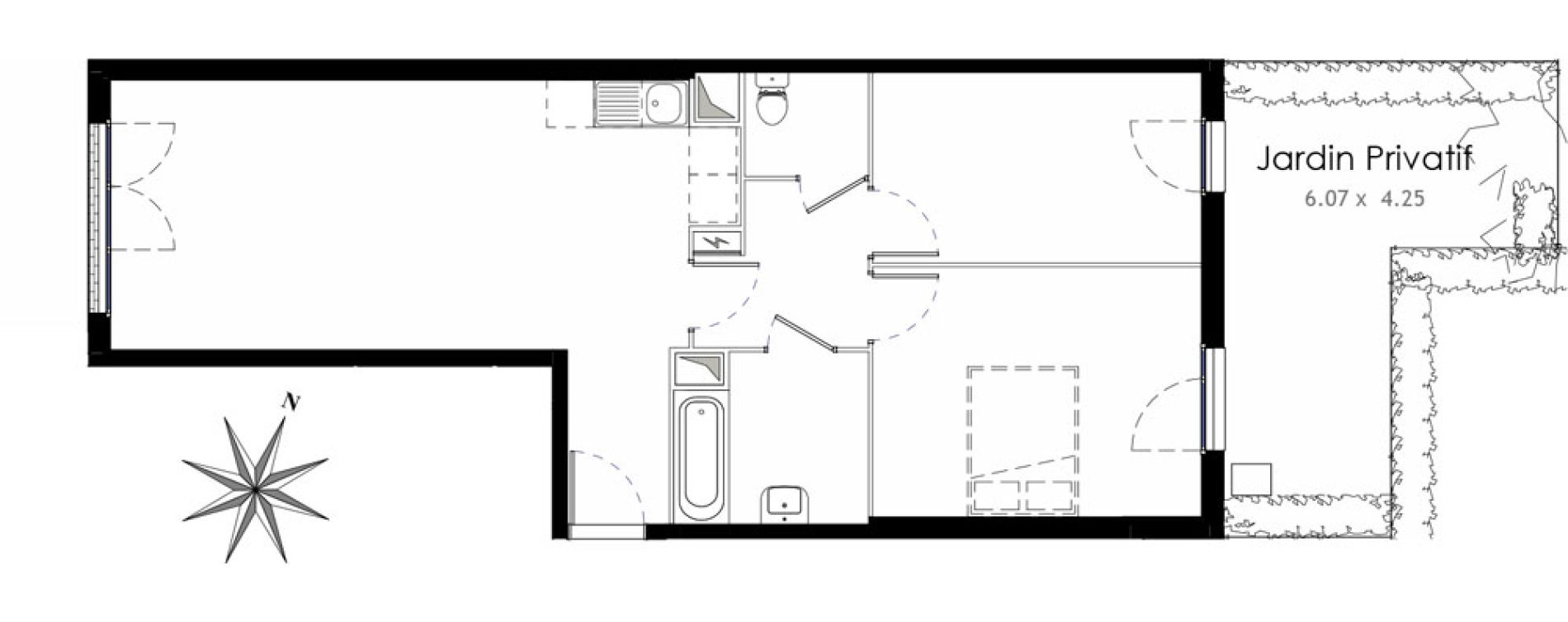 Appartement T3 de 63,14 m2 &agrave; Trappes Centre