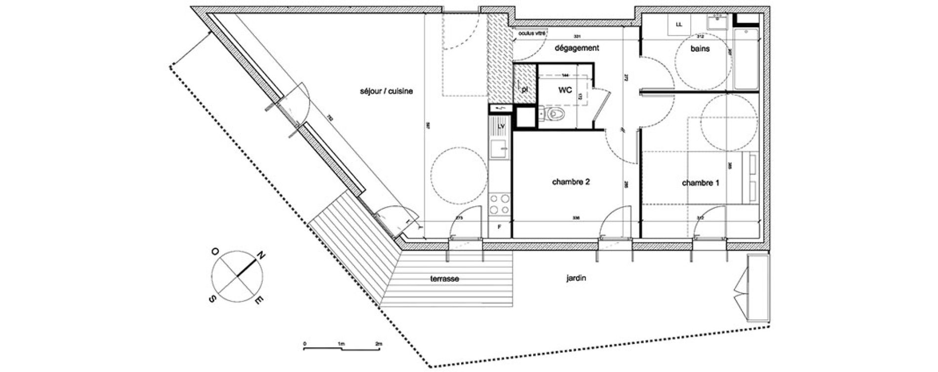 Appartement T3 de 67,87 m2 &agrave; Trappes Sand - pergaud - verlaine - aerostat