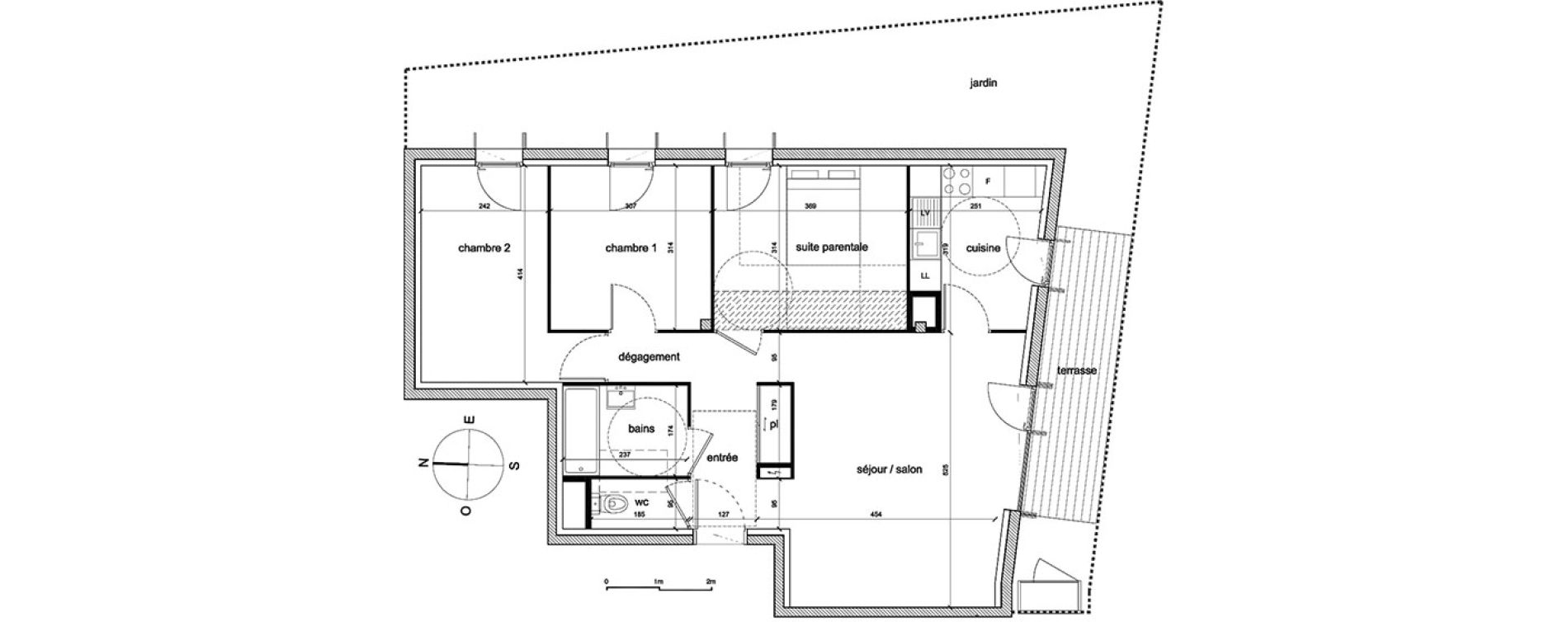 Appartement T4 de 75,67 m2 &agrave; Trappes Sand - pergaud - verlaine - aerostat